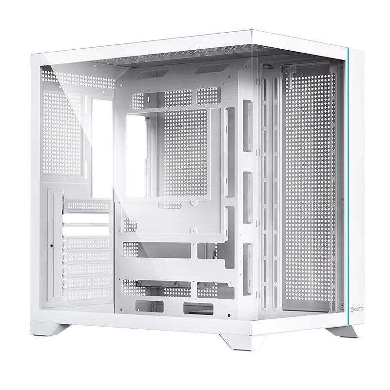 Caixa PC HIDITEC H3 PRO (ATX, micro ATX, ITX, BTF - Midi Tower - Vidro temperado - Branco) — miniatura 3