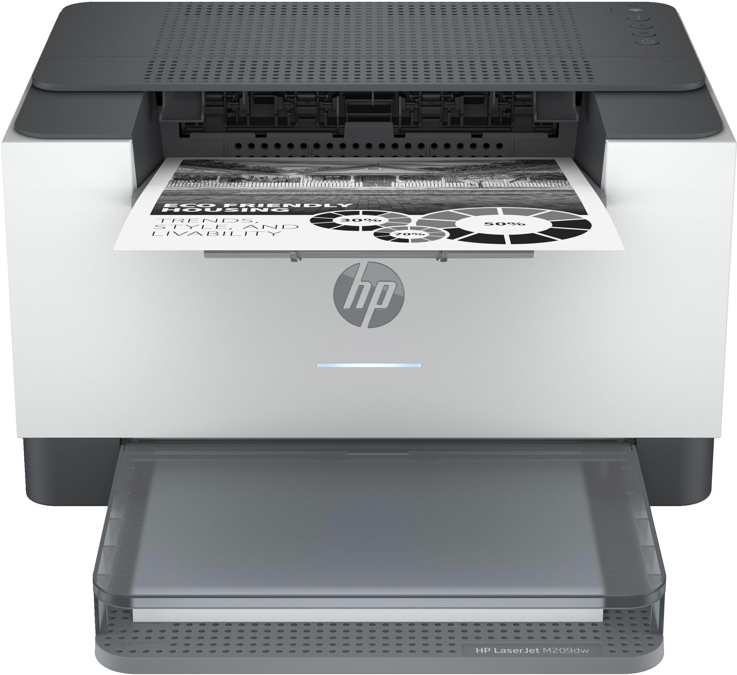 Impressora Laser Monocromática HP LaserJet M209dw (A4 - Impressão a preto e branco - 150 folhas - Branco)