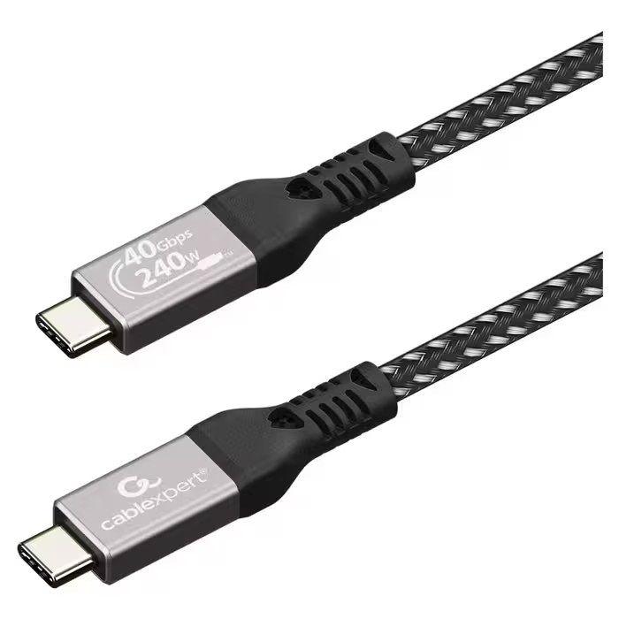 Cabo USB-C GEMBIRD CCBP-USB4-CMCM240-1.5M (1,5 metros - USB C - Preto) — miniatura 4