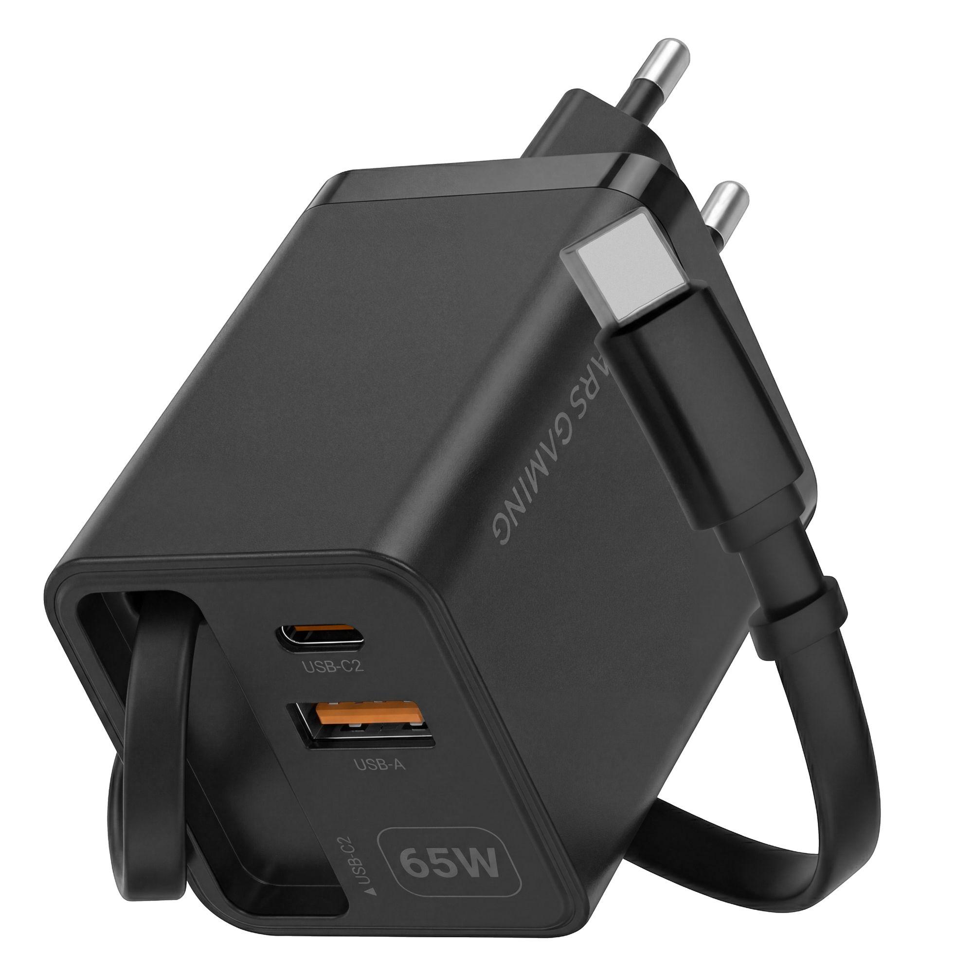Carregador de Parede MARS GAMING MDGAN65R (65 W - PD 3.0, QC 3.0 - GaN - Preto), miniatura 5