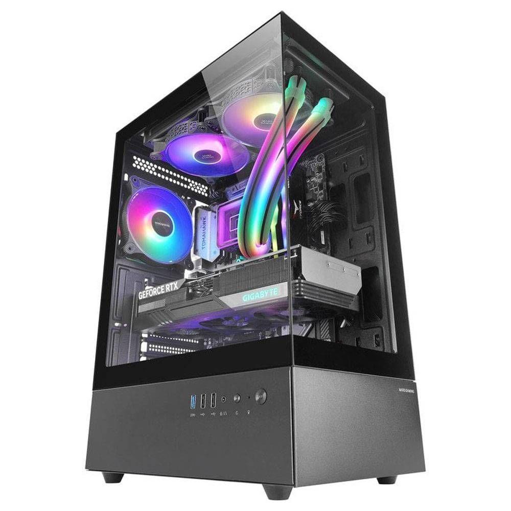 Caixa PC MARS GAMING MC-XO (ATX, micro-ATX, Mini-ITX - Midi Tower - 16,3 cm - Preto) — miniatura 3
