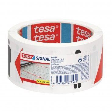 Fita de Distanciamento Social TESA 58263-00000-00 (50 m x 50 mm - Vermelho/Branco), miniatura 3