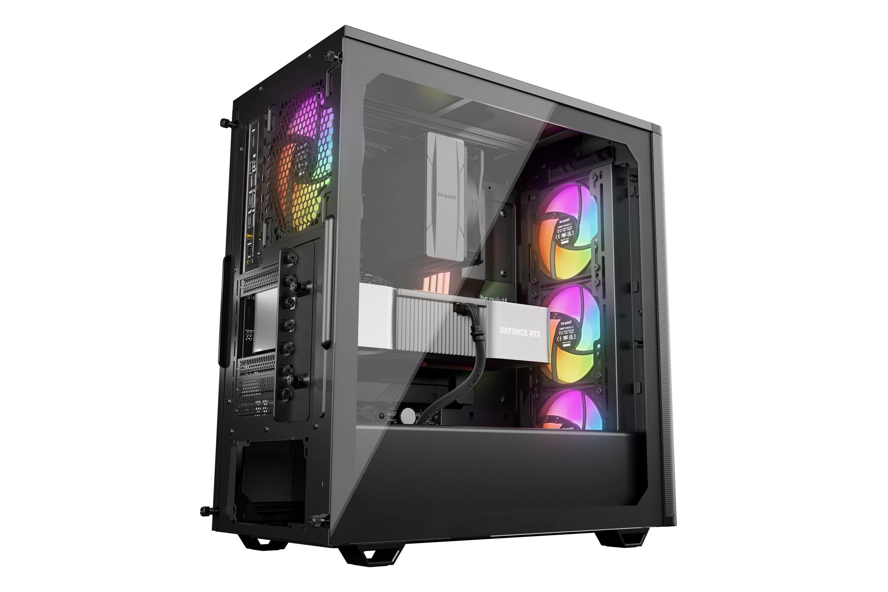 Caixa PC BE QUIET! Pure Base 501 LX ARGB (ATX, micro ATX, Mini-ATX - ATX, PS2 - Midi Tower - Preto) — miniatura 6
