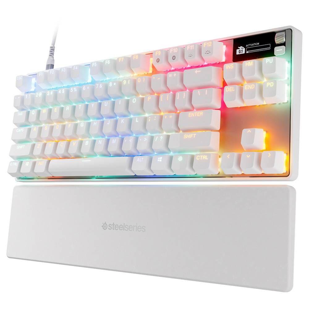 Teclado STEELSERIES Apex Pro TKL Gen 3 (Inglês - Magnetic-mechanical key switch - 80 - Branco) — miniatura 2