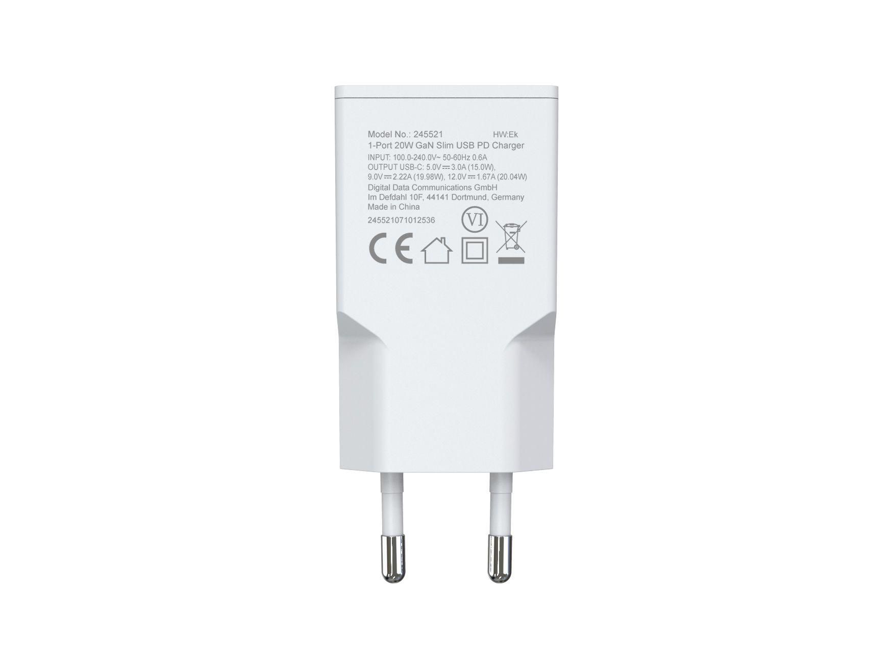 Carregador USB-C EQUIP 245521 (Universal - Branco), miniatura 2