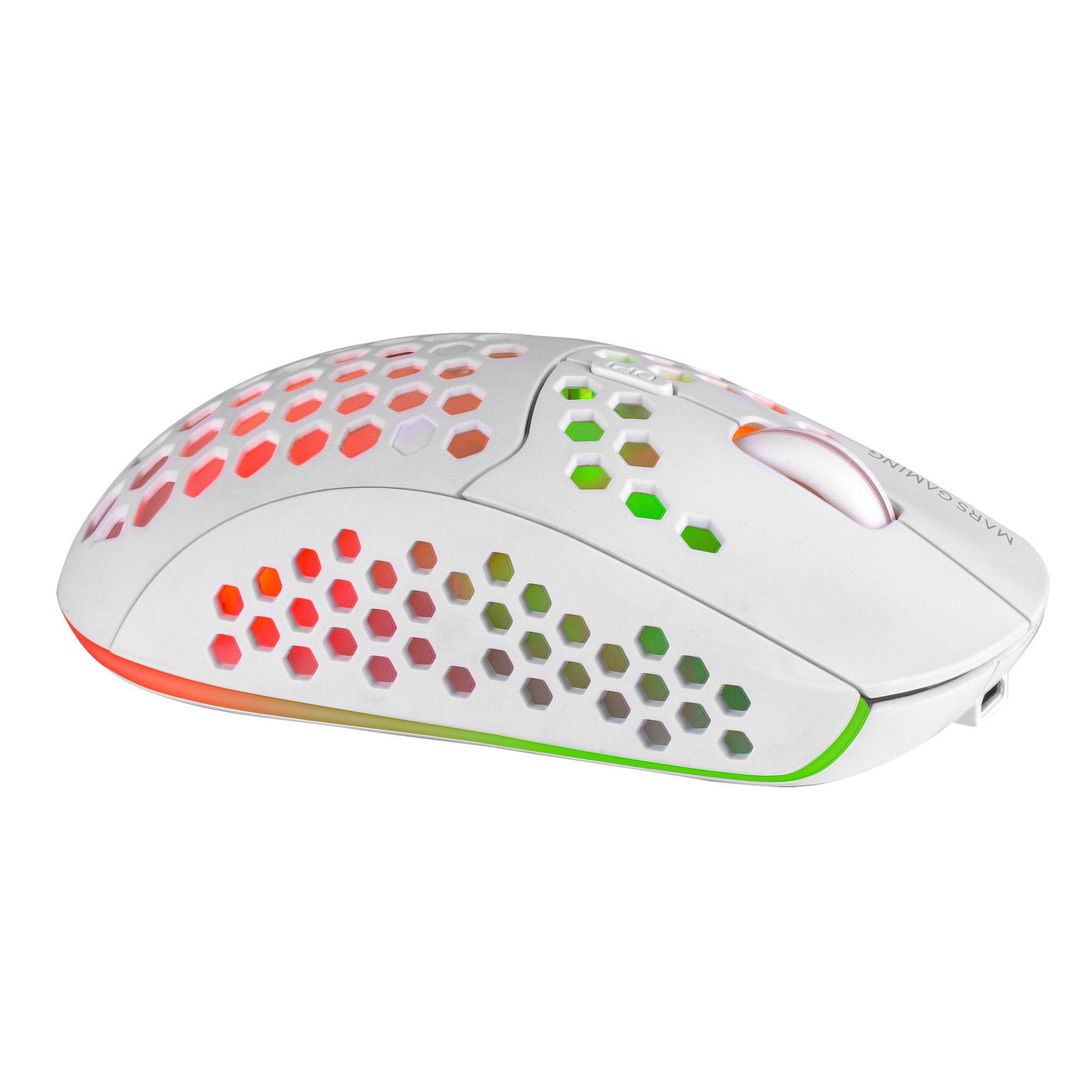 Rato Gaming MARS GAMING MMW3 (Mão direita - 3200 DPI - Ótico - Branco), miniatura 2