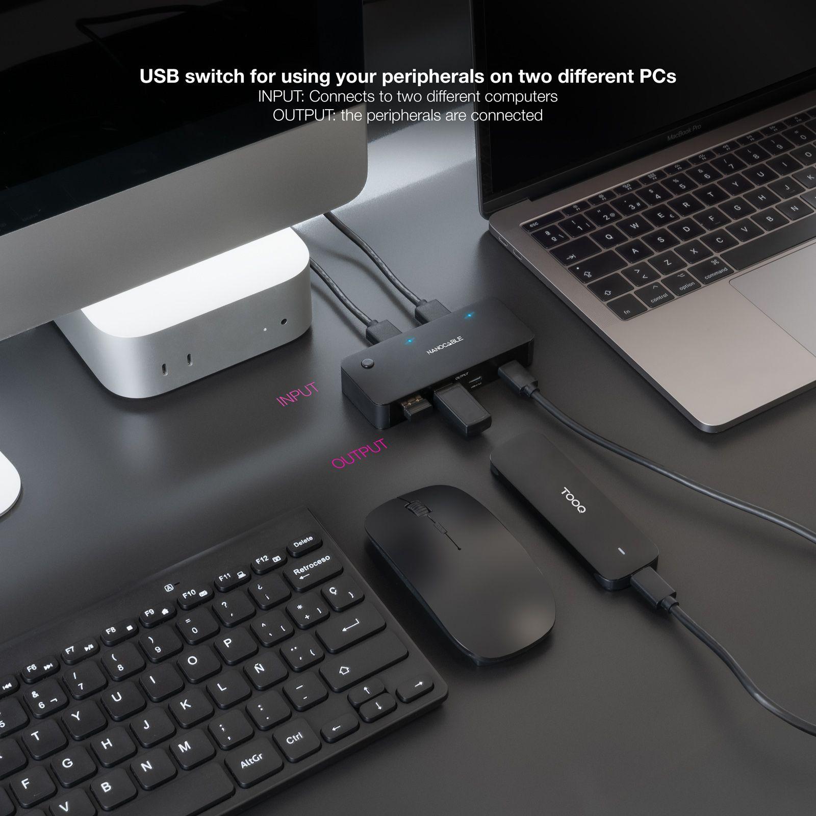 Switch KVM NANOCABLE 10.12.0011 (Preto) — miniatura 3