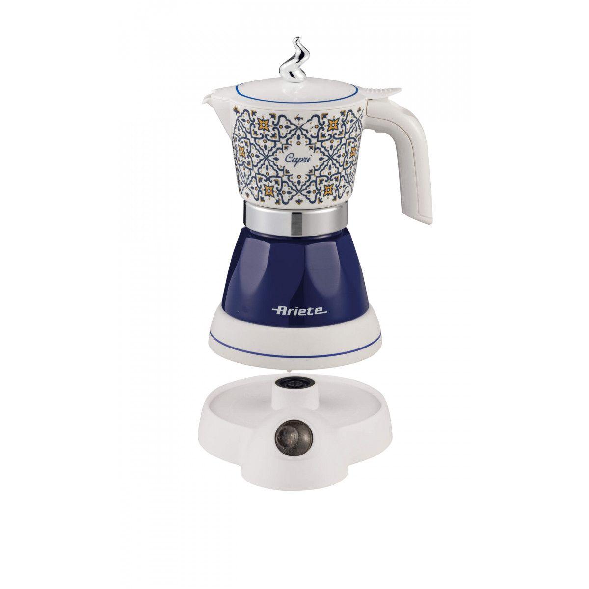 Cafeteira Italiana Elétrica ARIETE 1358 Capri (Café moído - 400 W - 5 bar - Azul e Branco), miniatura 2