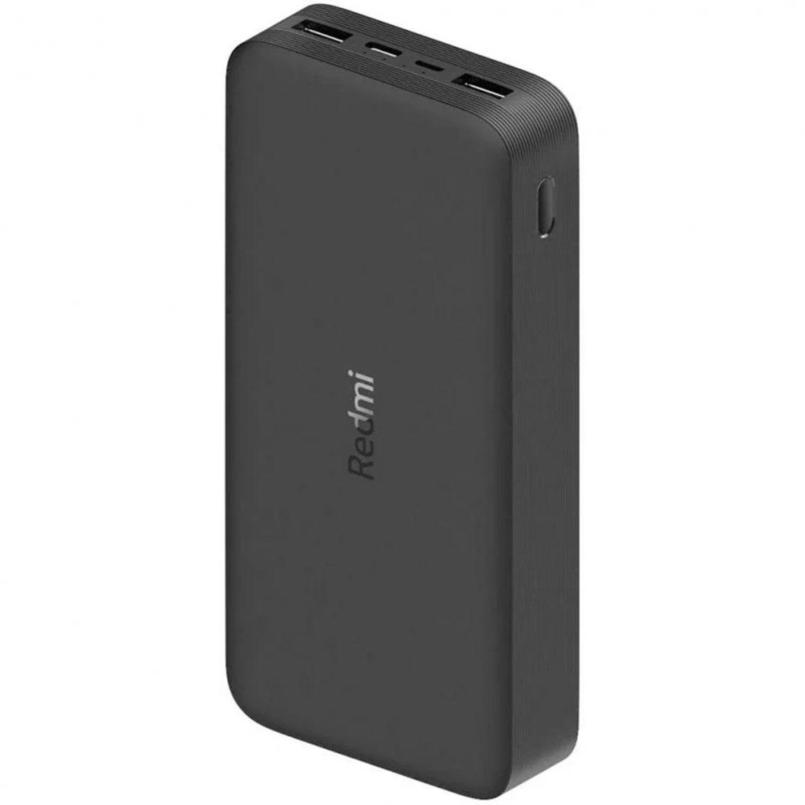 Bateria Externa XIAOMI Redmi 2 (20000 mAh - Micro-USB e USB Tipo-C - Preto)