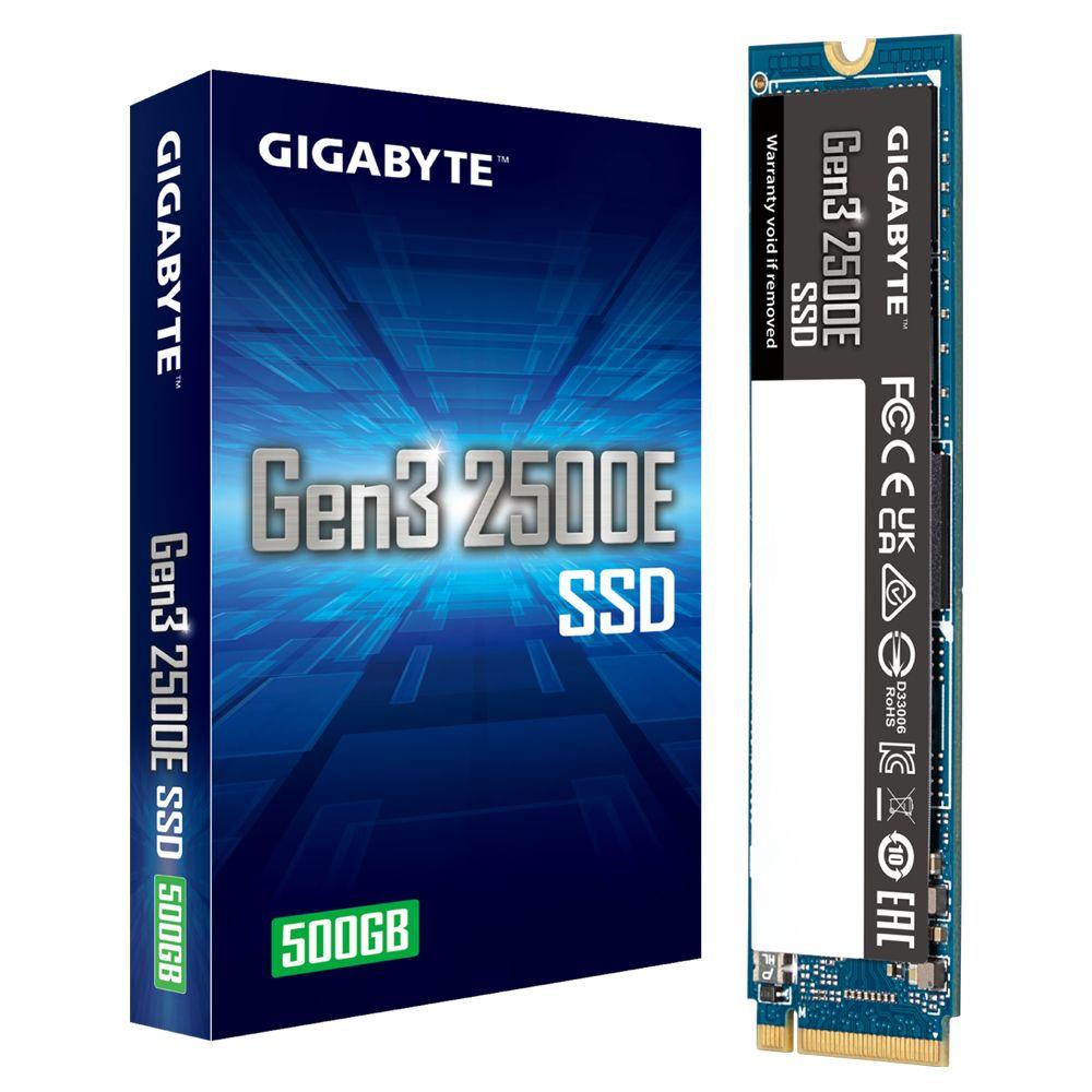 SSD GIGABYTE Gen3 2500E (500 GB - M.2 2280 - PCI Express 3.0 NVMe)