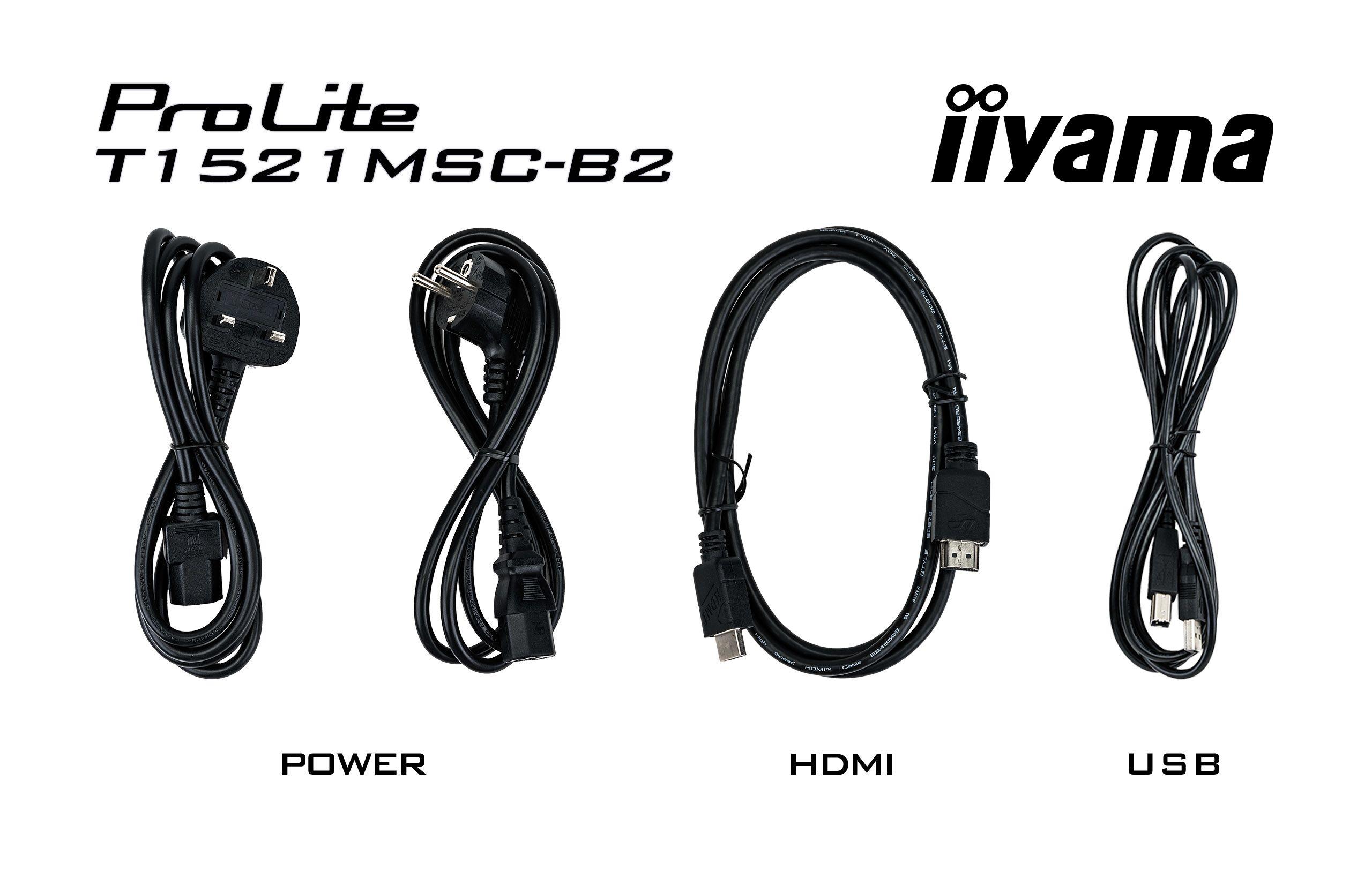 Monitor IIYAMA ProLite T1521MSC-B2 (15" - TN - 1024 x 768 pixels - Preto) — miniatura 15
