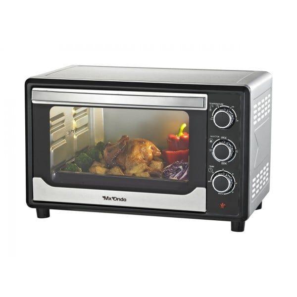 Mini-forno Elétrico MXONDA MXHC2181 (1600 W - 30 L - Rotativo - Preto/Inox)