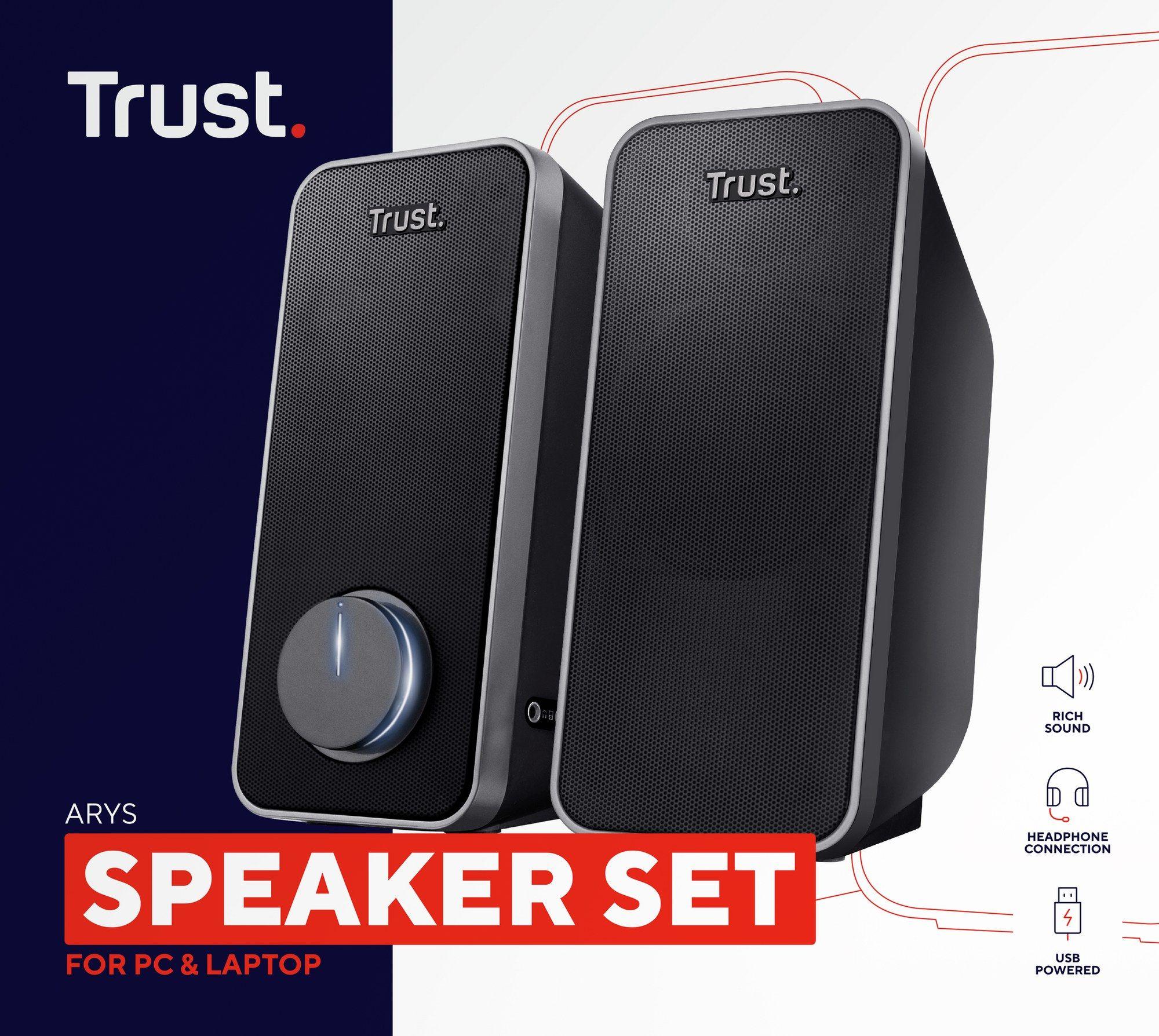 Colunas TRUST Arys 2.0 (Com fios - 14 W - 2.0 canais - Preto), miniatura 5