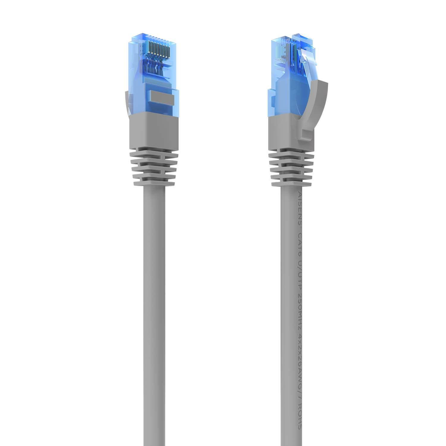 Cabo de Rede AISENS A135-0771 (0,25 m - Cat6 - RJ-45 - Cinzento)
