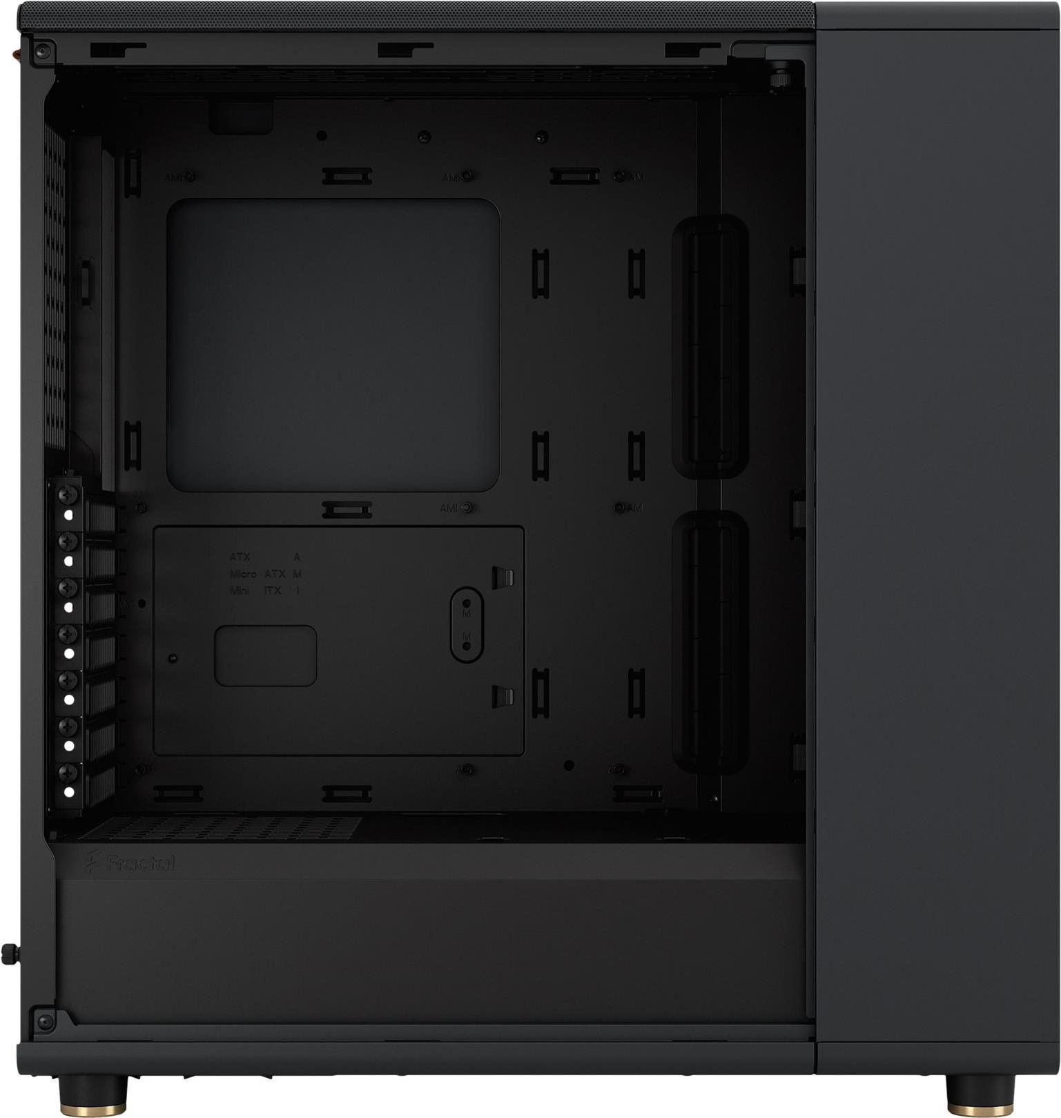 Caixa ATX FRACTAL DESIGN North Mesh FD-C-NOR1C-01 (ATX, Micro ATX, Mini-ITX - Midi Tower - Ferro e malha - Preto)