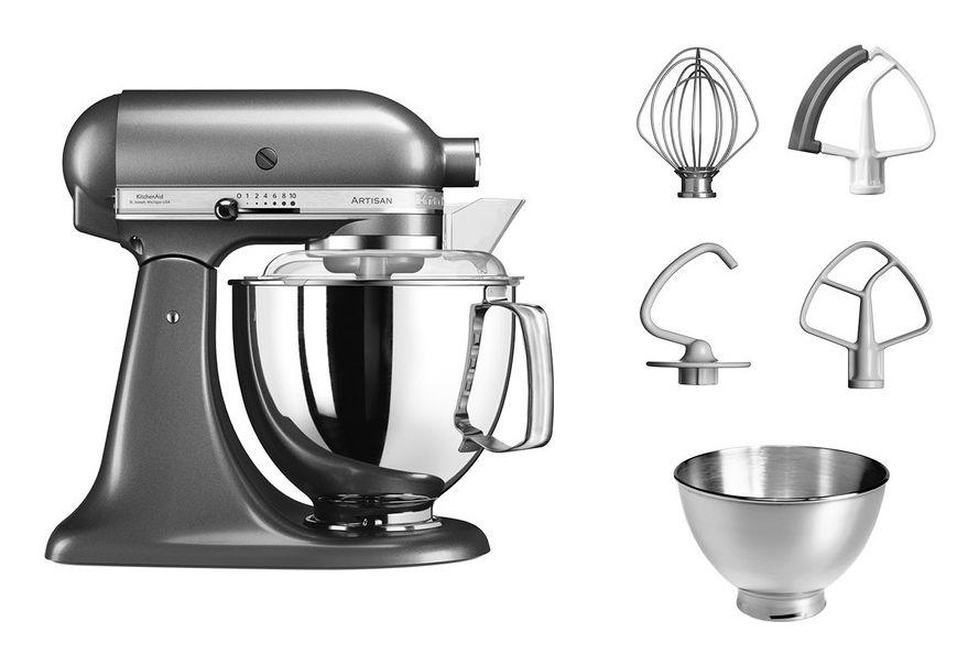 Batedeira Planetária KITCHENAID 5KSM175PSEMS (300 W - 220 RPM - 4,7 l - Prateado) — miniatura 2
