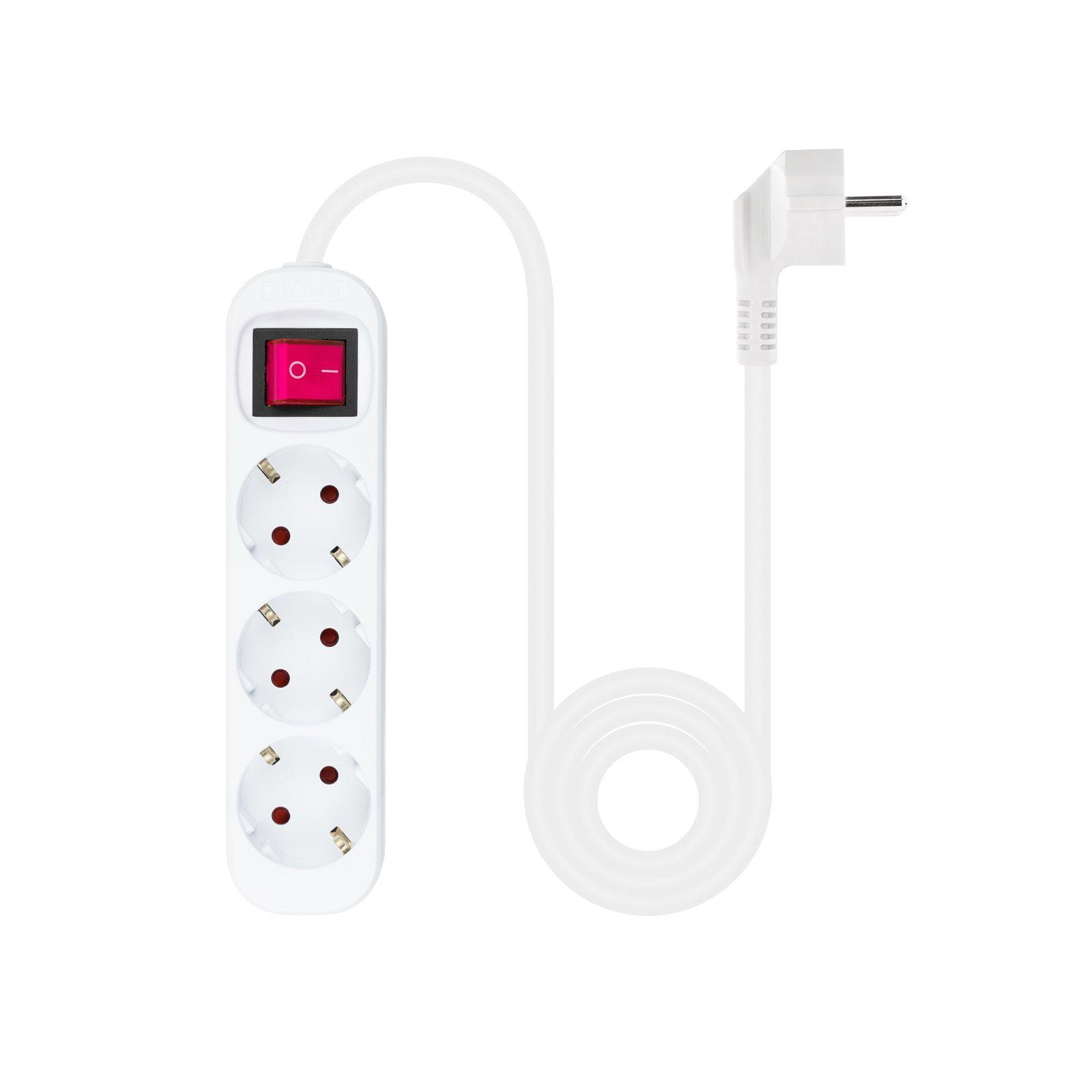 Extensão Elétrica NANOCABLE 10.38.0003 (Branco) — miniatura 2