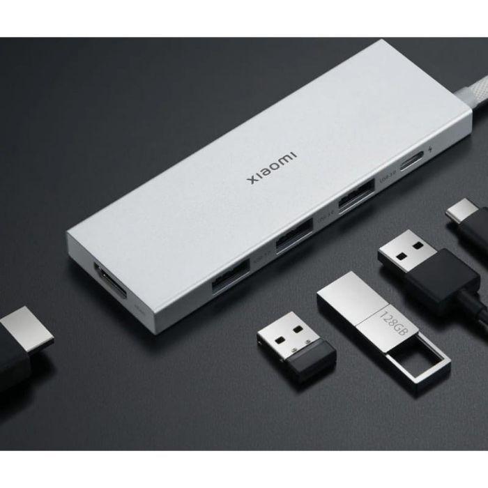 Hub USB-C XIAOMI 5-em-1 Type-C (Transparente) — miniatura 5