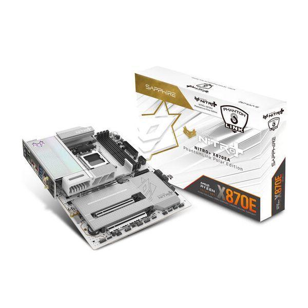 Motherboard SAPPHIRE NITRO+ X870EA WIFI7 Phantom Link Polar Edition (AM5 - ATX - 8400 MHz - Branco) — miniatura 2