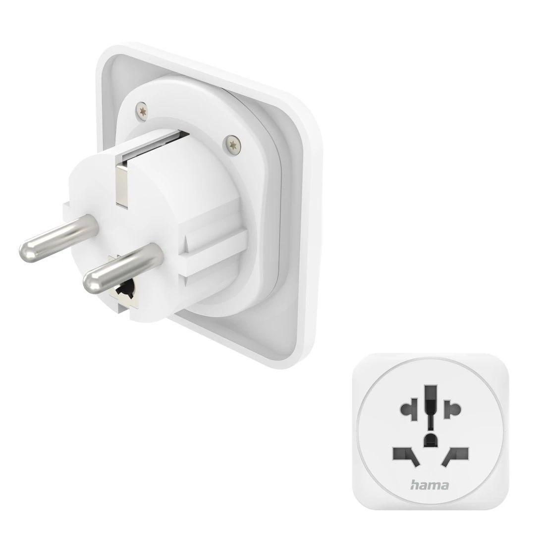 Adaptador de Tomada de Viagem HAMA 00223462 (Branco)