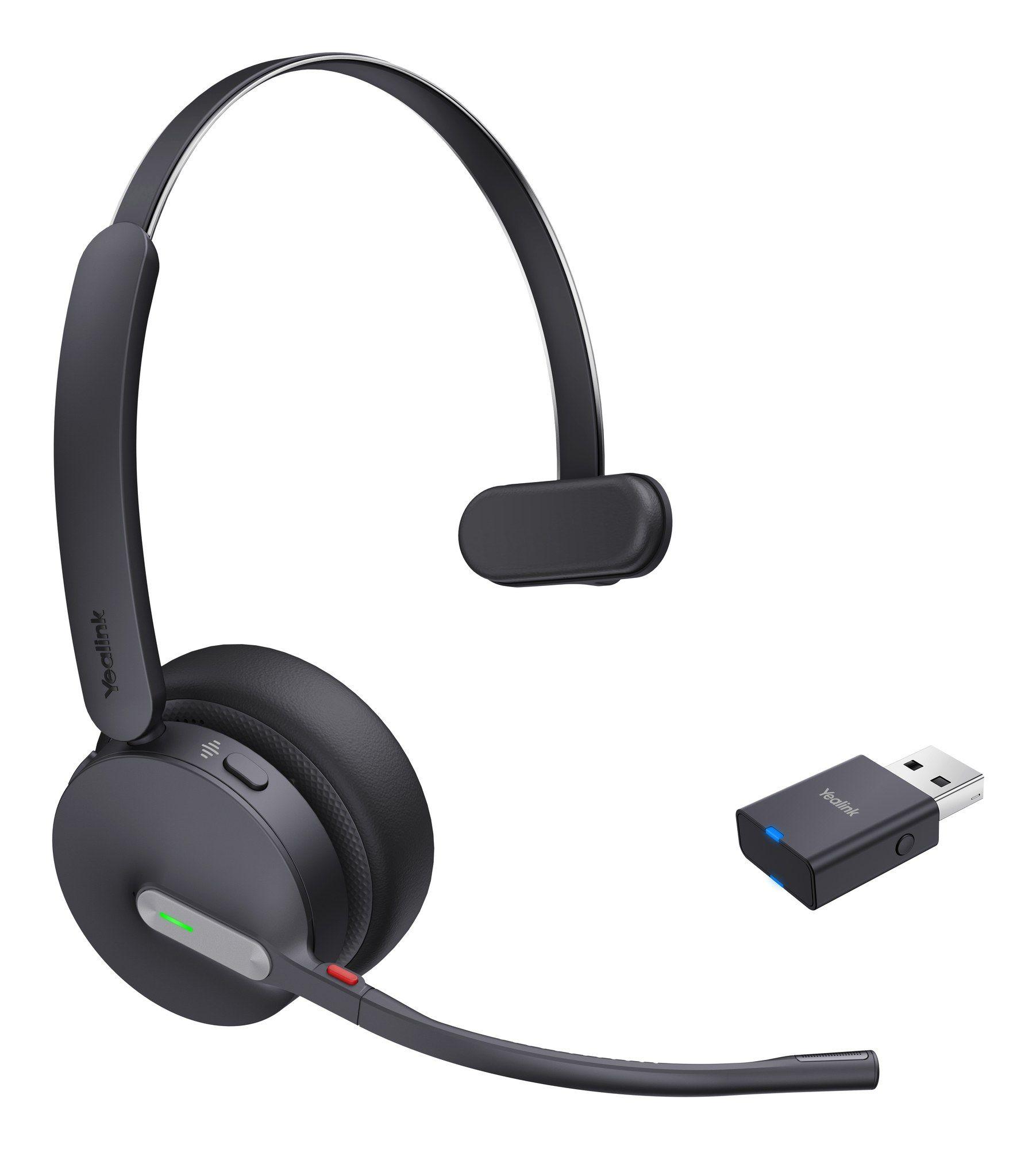 Headset YEALINK WH64 Hybrid Mono UC (Monofónico - Sem fios - Supra-aural - Preto)