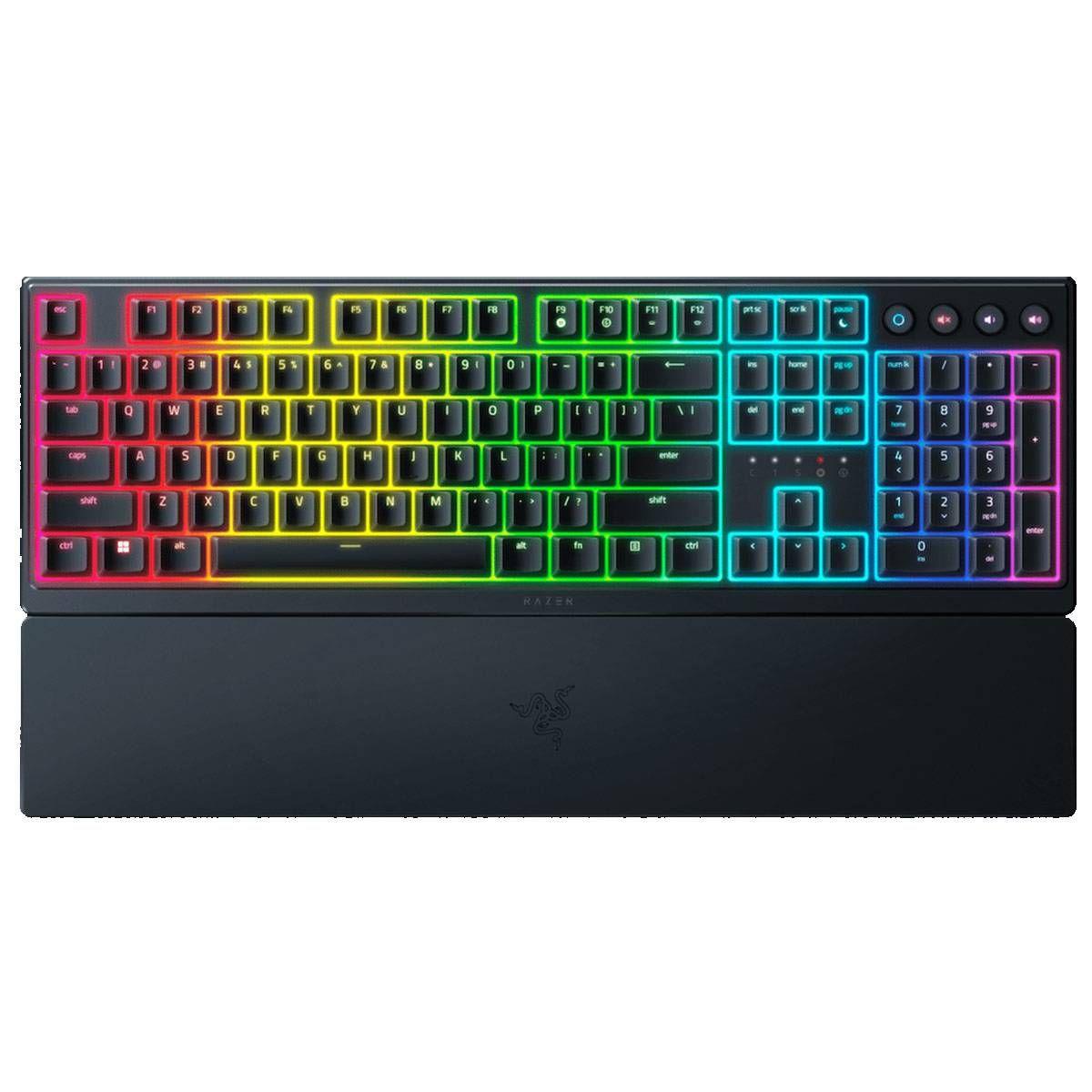 Teclado RAZER Ornata V3 (Português - Tecla com membrana mecânica - Tamanho completo - Preto)