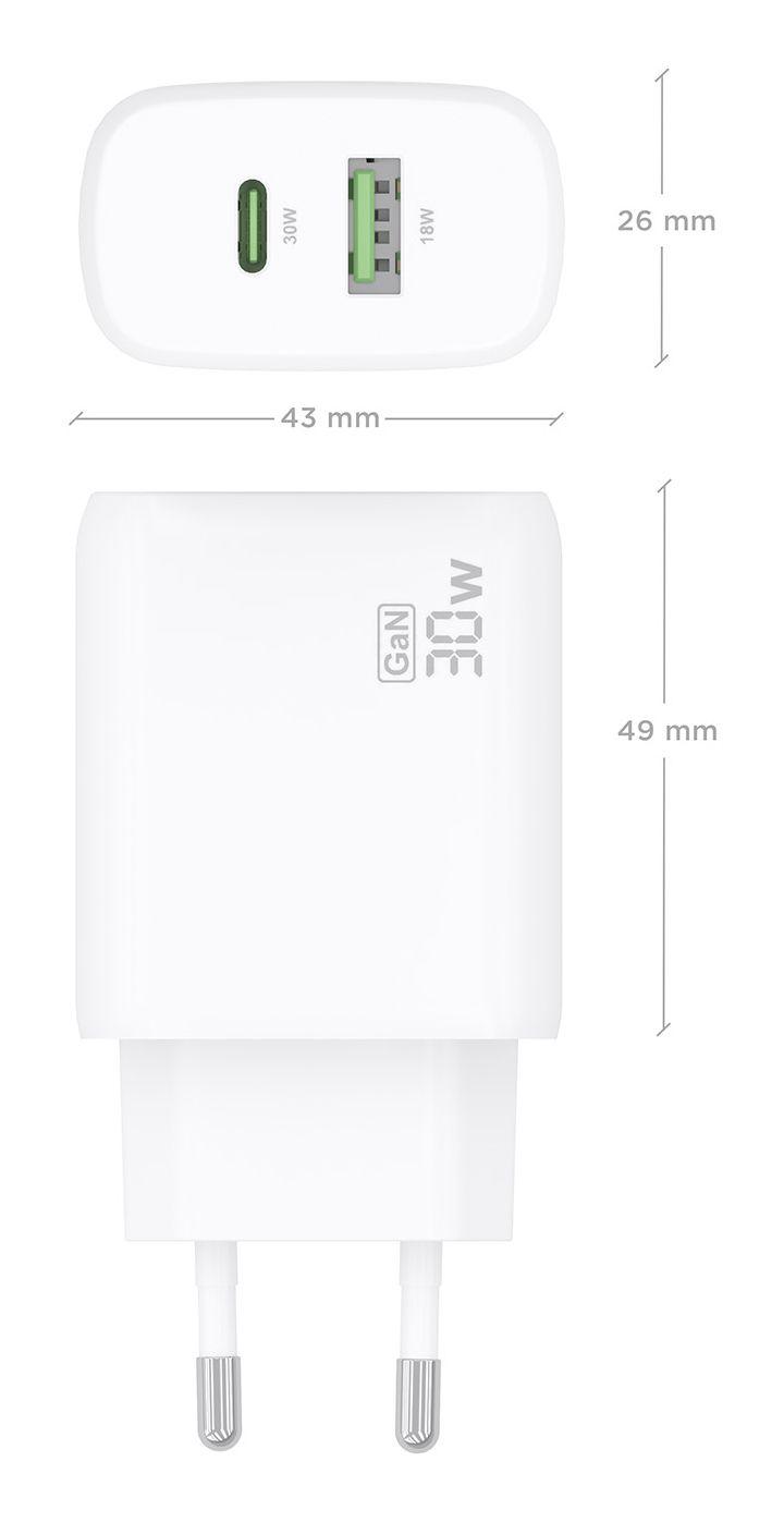Carregador de Parede AISENS A110-0923 (33 W - 30 W - Branco), miniatura 4