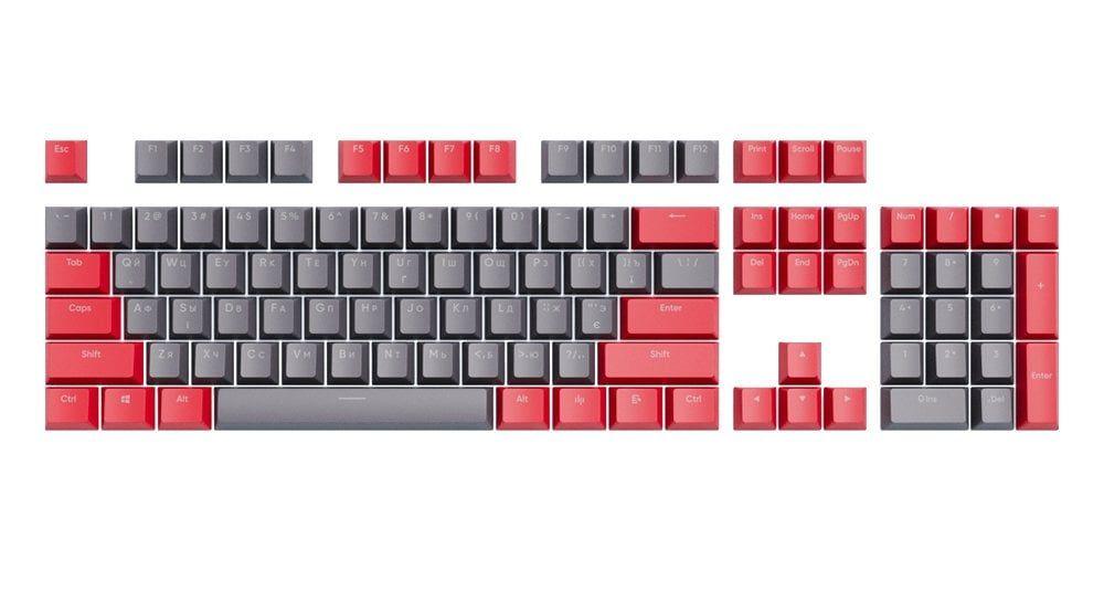 Conjunto de Teclas DARK PROJECT KS-42 (Cinzento/Vermelho) — miniatura 2