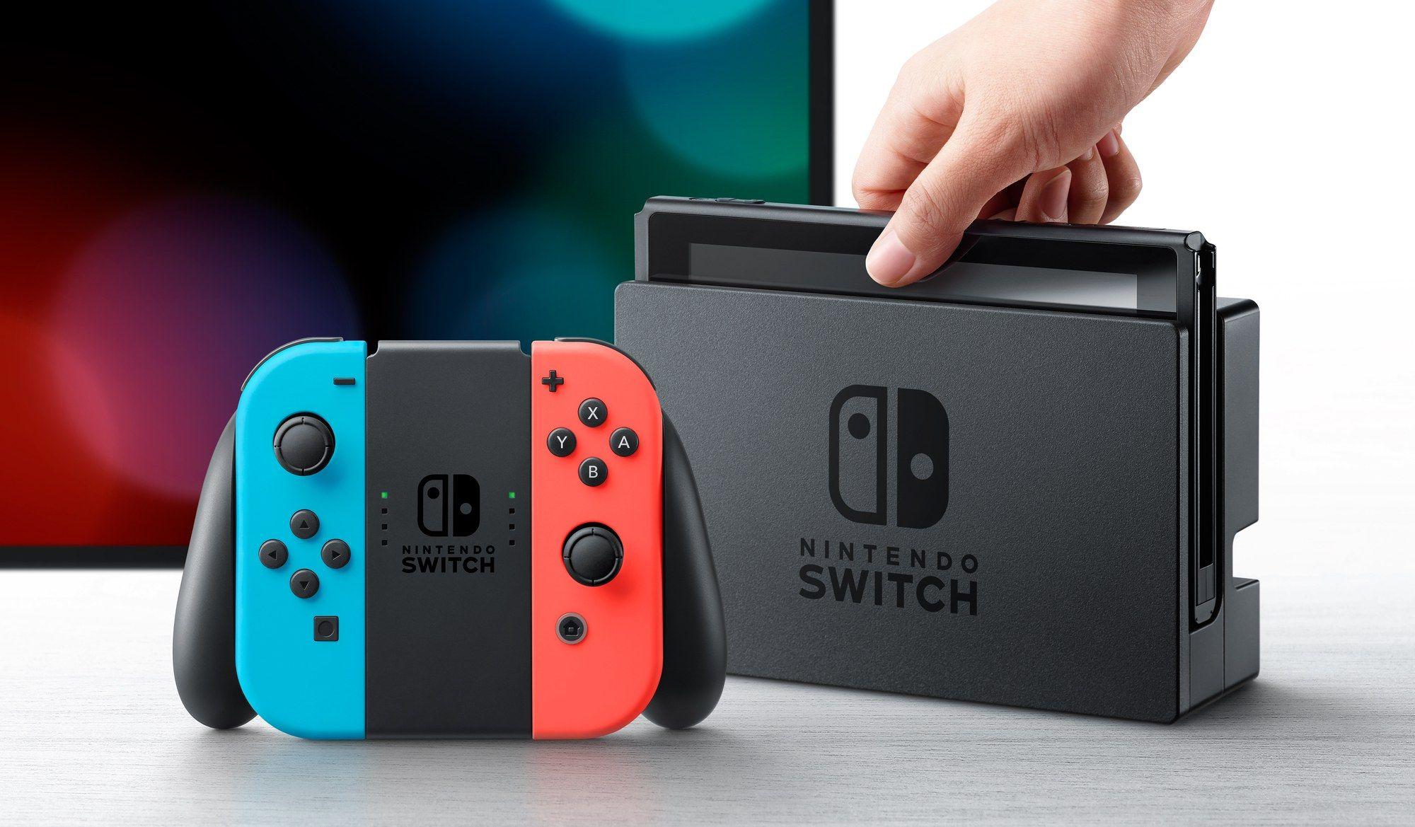 Consola NINTENDO Switch V2 (NVIDIA - 32 GB - 6,2" - Azul e Vermelho Neon) — miniatura 3