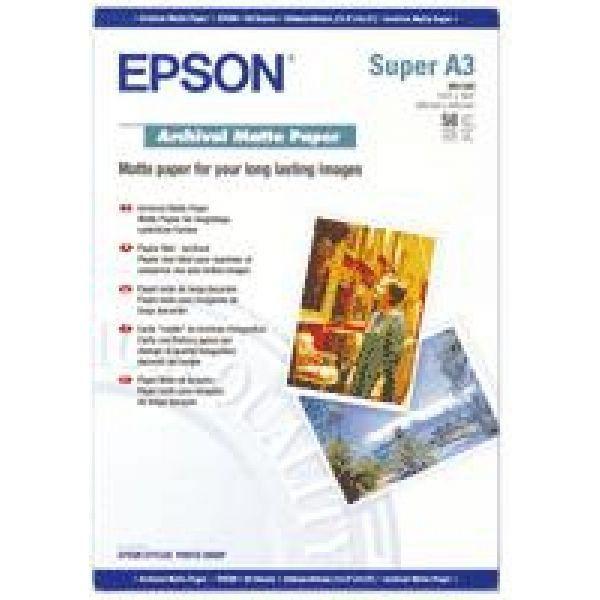 Papel Fotográfico EPSON Archival Matte Paper C13S041340 (Branco), imagem 1