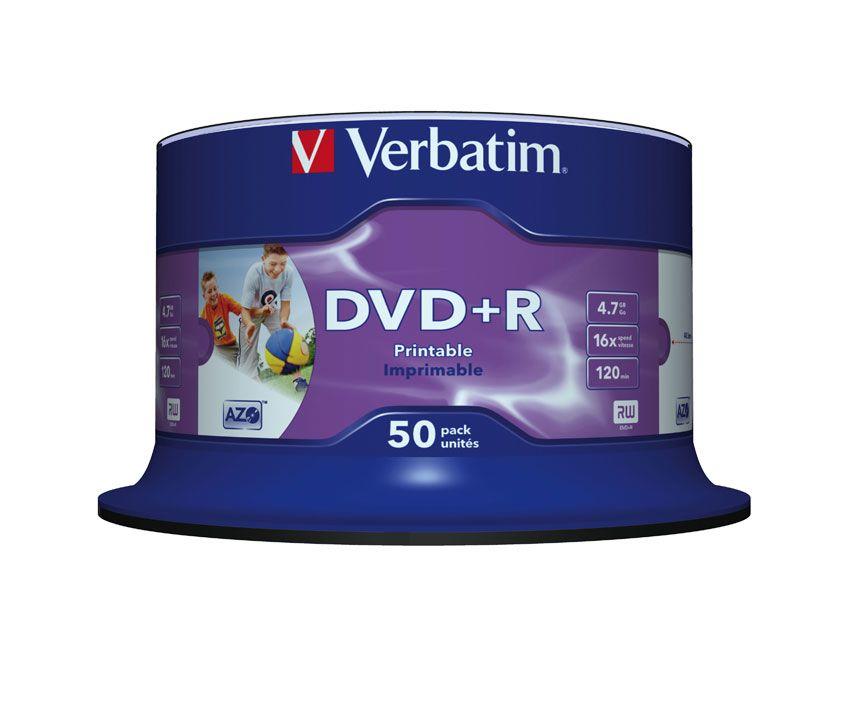 DVD+R VERBATIM 4,7 GB 16x (Branco)