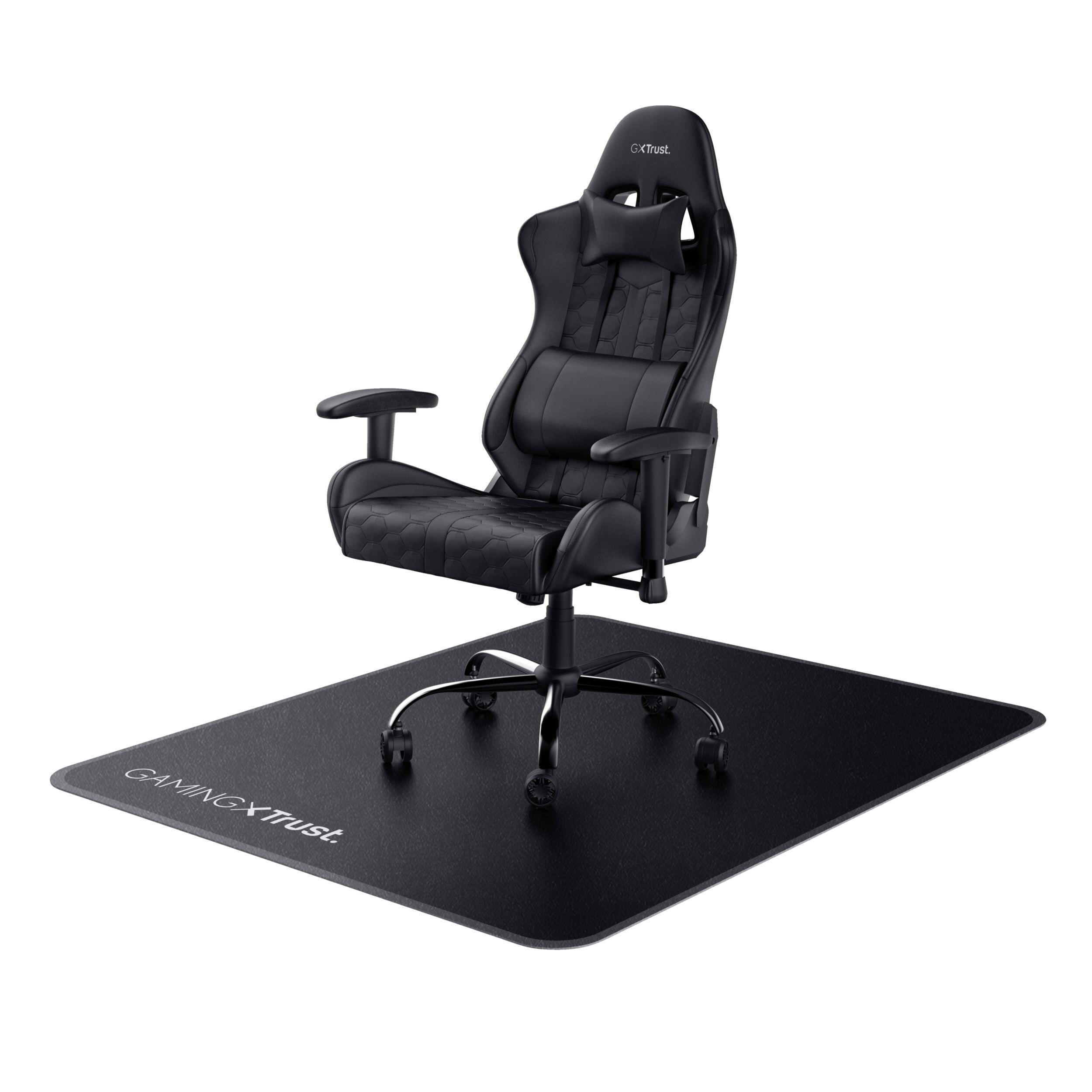 Tapete de Cadeira Gaming TRUST GXT 715 (1200 x 990 mm - Preto)
