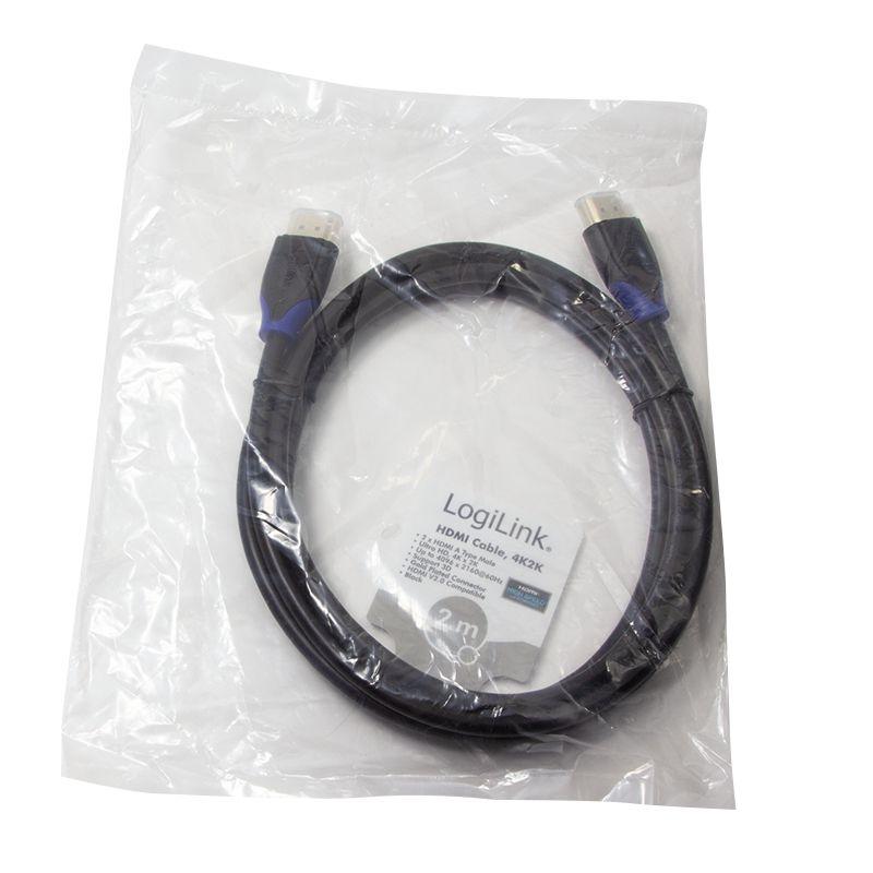 Cabo HDMI LOGILINK CH0062 (2 m - 60 Hz - HDMI Type A - Preto), miniatura 5