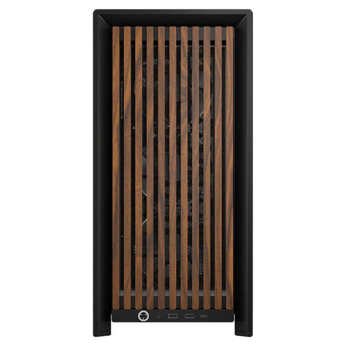 Caixa PC CORSAIR FRAME 4000D RS Wood (Midi Tower - Aço, Madeira, Plástico - 17 cm - Preto/Nogueira) — miniatura 3