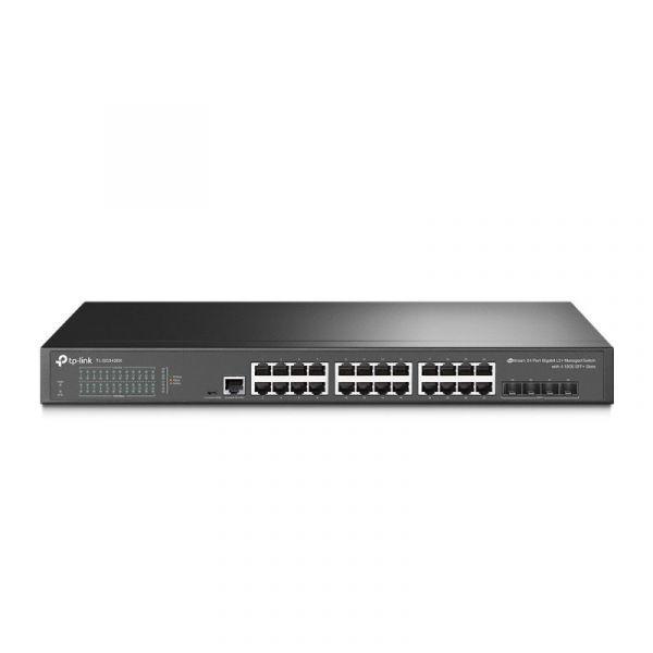 Switch TP-LINK TL-SG3428X (Gigabit Ethernet - 10, 100, 1000 Mbit/s - 12 MB - Preto) — miniatura 2