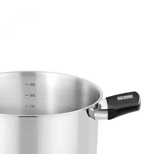 Caçarola MONIX M240230 (Acero inoxidable - 30 cm - Aço inoxidável), miniatura 3
