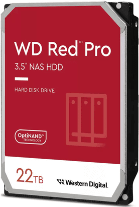 Disco Rígido Interno WESTERN DIGITAL Red Pro WD221KFGX (22 TB - 3.5" - SATA 6.0Gb/s)