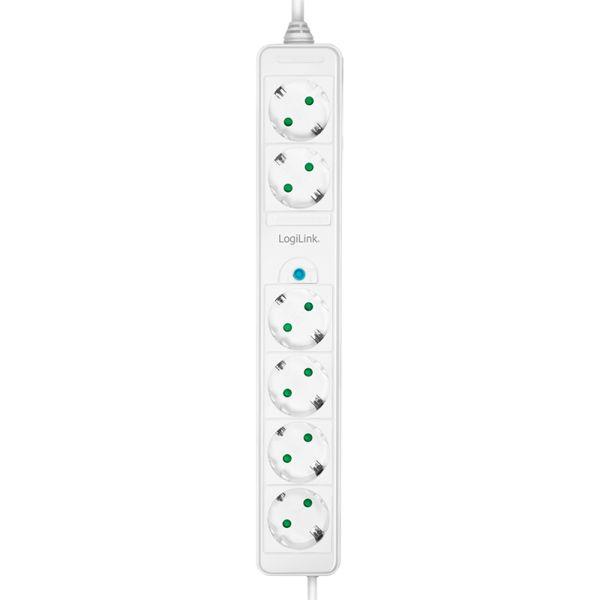 Régua de Tomadas LOGILINK LPS271 (Policarbonato - Branco), miniatura 2