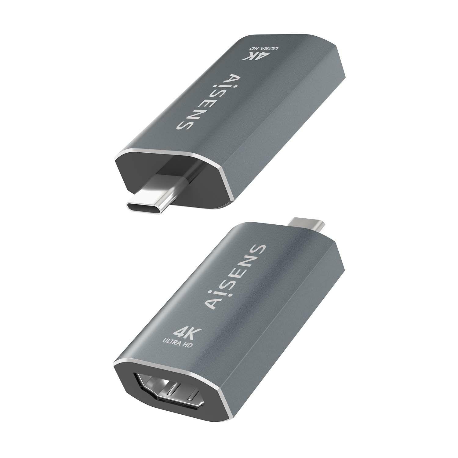 Adaptador USB-C AISENS A109-0862 (HDMI Tipo A - USB-C - Cinzento), miniatura 3