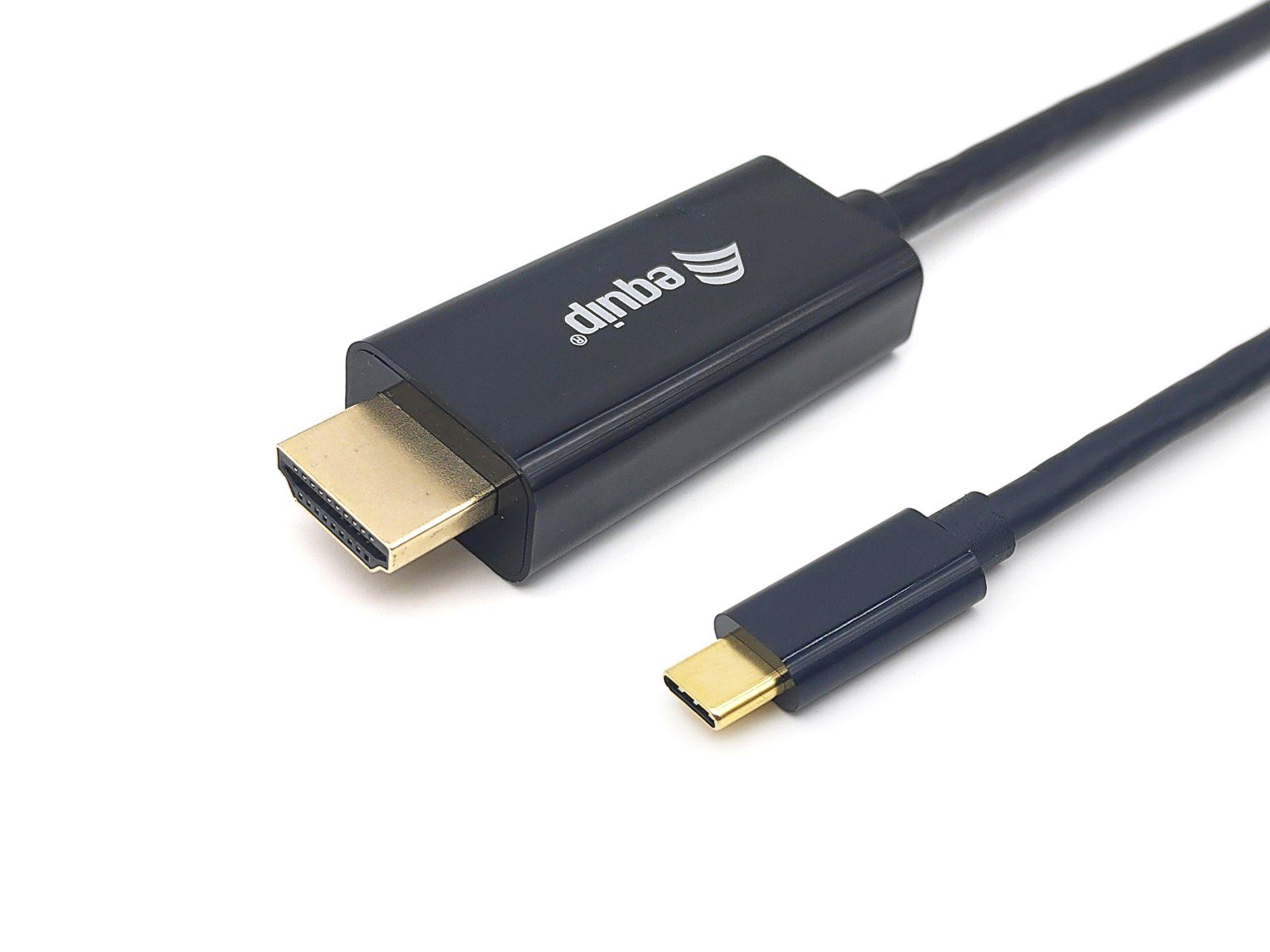 Cabo Adaptador USB-C para HDMI EQUIP 133412 (2 m - HDMI Type A - USB Type-C - Preto)