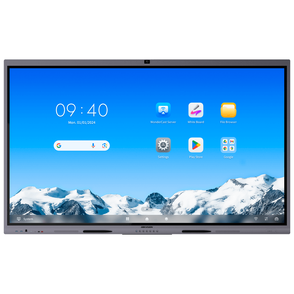 Monitor Interativo HIKVISION DS-D5C75RB/B2L (75" - 4K - 8 GB RAM - 128 GB - Cinzento)