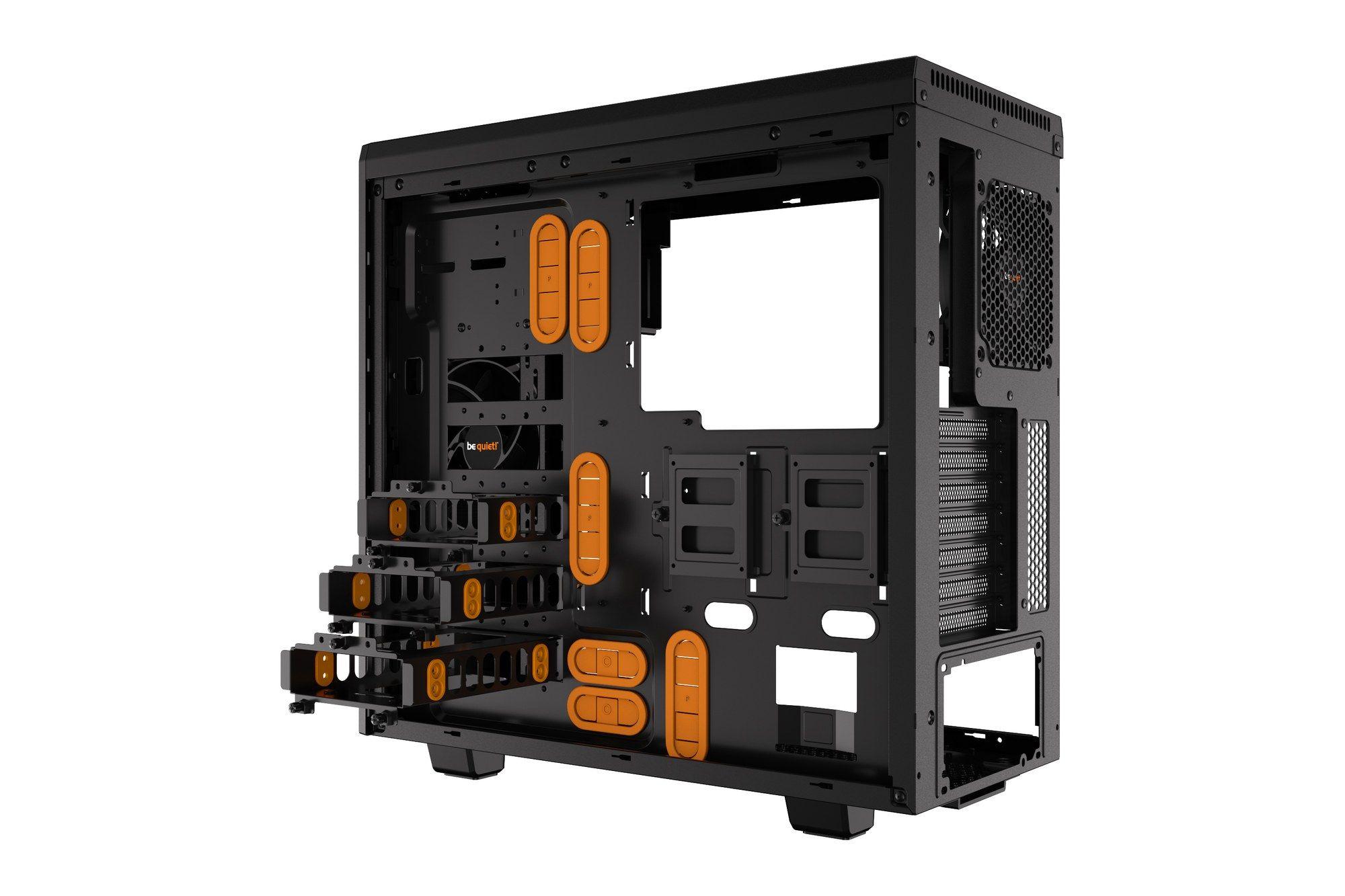 Caixa de Computador ATX BE QUIET! PURE BASE 600 (ATX, Micro ATX, Mini-ITX - Midi Tower - 165 mm - Preto/Laranja) — miniatura 5