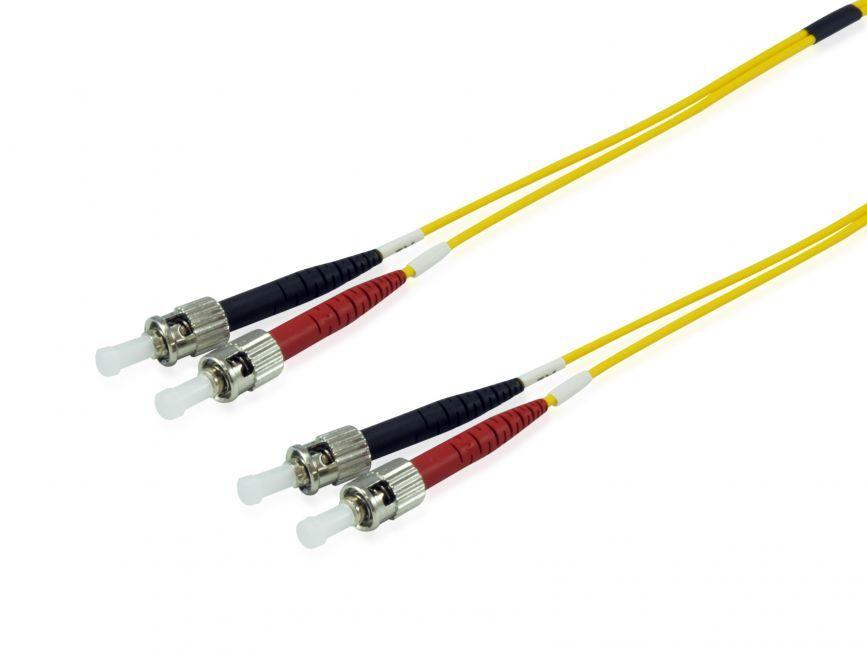 Cabo de Fibra Ótica EQUIP 252237 (OS2 Duplex ST para ST - 15 m - Amarelo)