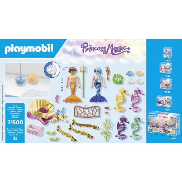 Conjunto de Brinquedo PLAYMOBIL 71500 Sereias com Cavalos-marinhos (4 a 10 anos - Multicor), miniatura 3