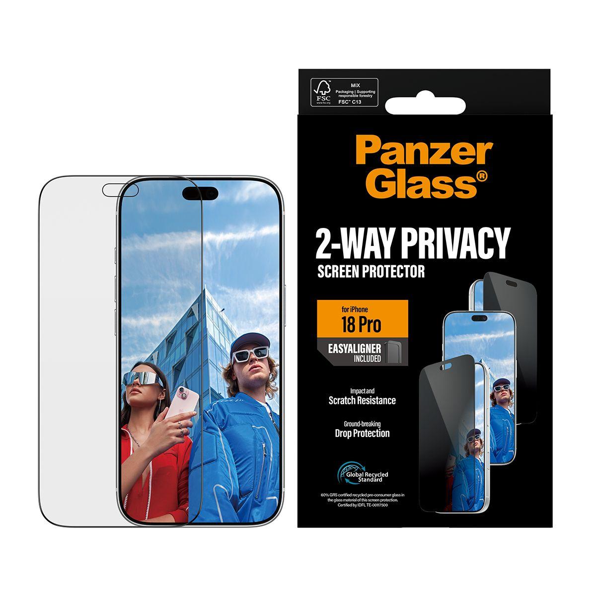 Película de Proteção de Ecrã PANZERGLASS iPhone 18 Pro (Apple iPhone 18 Pro - Transparente), miniatura 2