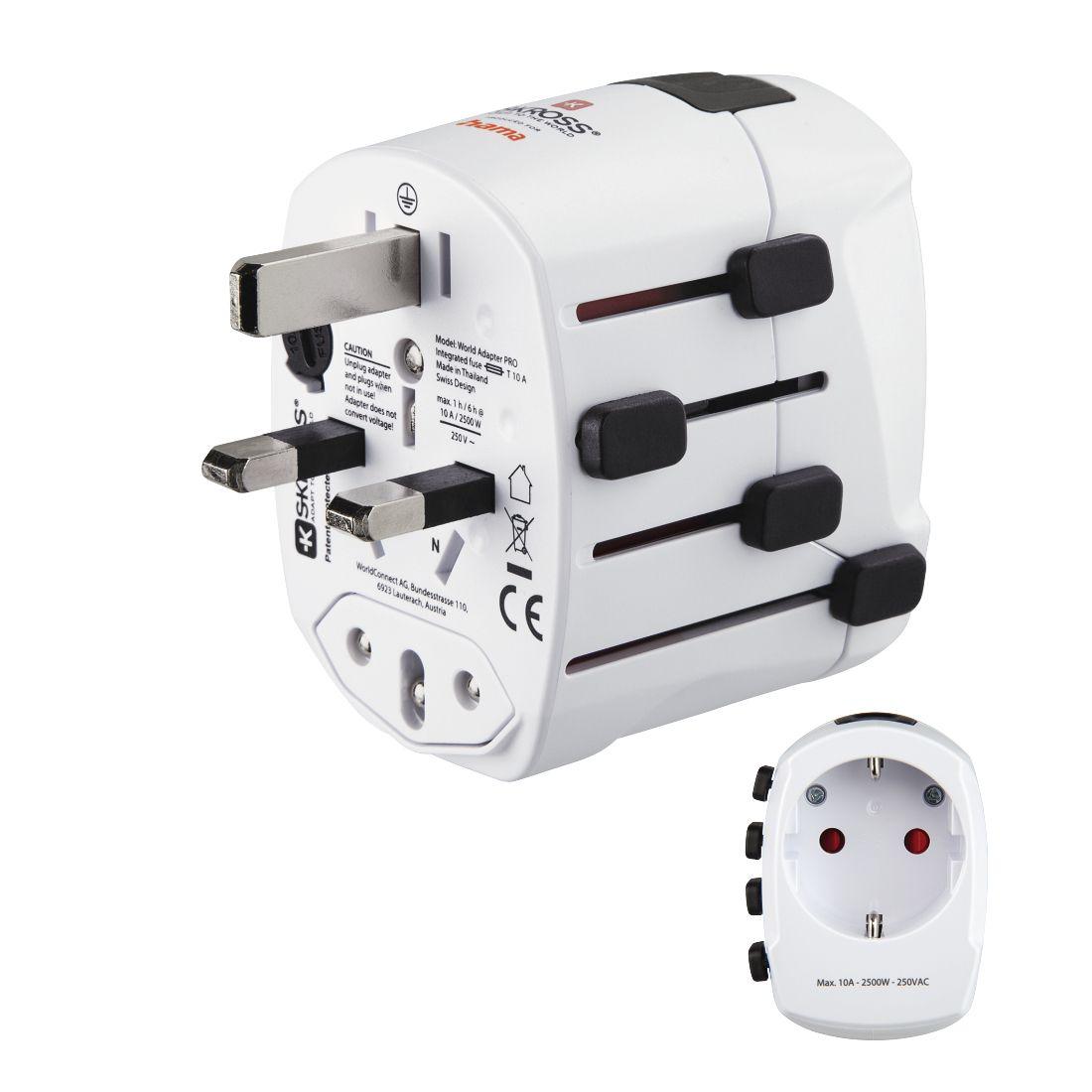 Adaptador Universal de Corrente de Viagem HAMA World Travel Pro (Branco)