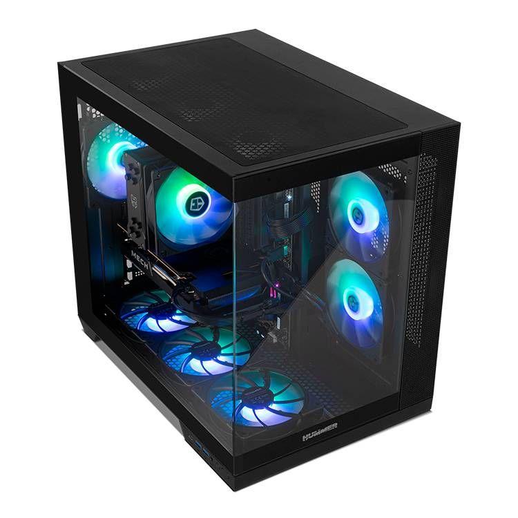Caixa PC NOX Hummer Astra Neo (ATX, Micro-ATX, Mini-ITX - Mid Tower - Ferro, vidro temperado - Preto) — miniatura 4