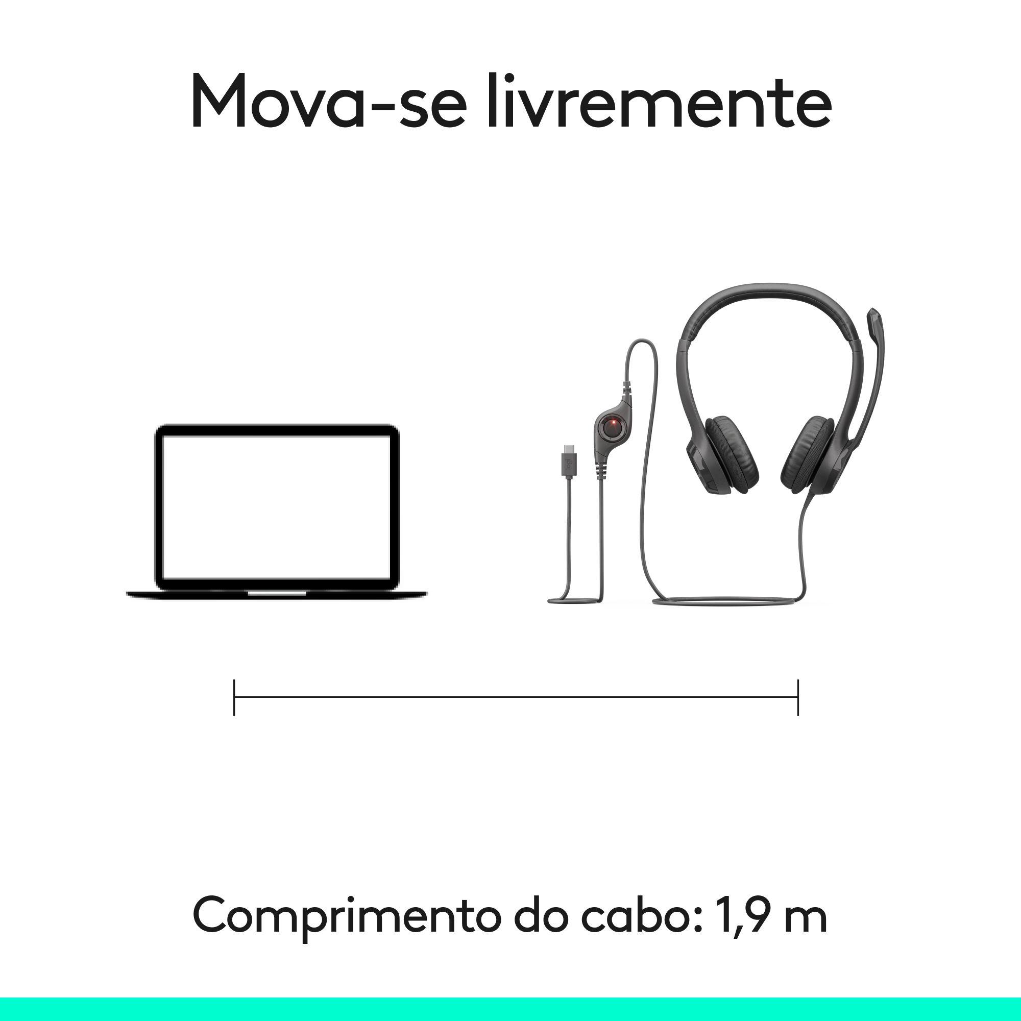 Headset LOGITECH H390 (Binaural - Com fios - Supra-aural - Preto), miniatura 12