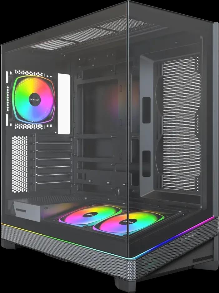 Caixa ATX MONTECH SKY 3 ARGB (Mid-Tower ATX - Vidro temperado - Preto)