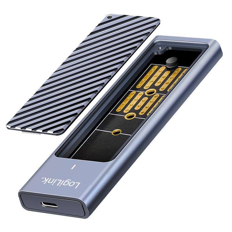 Caixa Externa SSD LOGILINK UA0435 (10 TB - M.2 - M.2, SATA - Cinzento) — miniatura 2